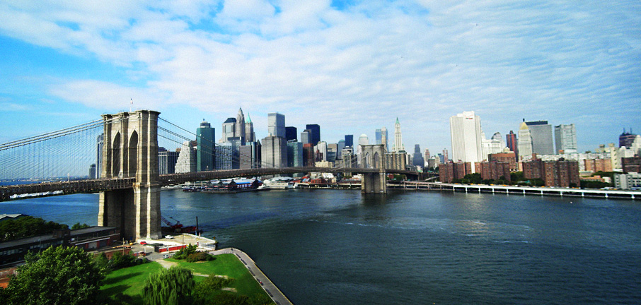 Brooklyn Bridge New York Helicopter